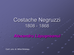 Costache Negruzzi 1808 - 1868