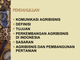 DASAR-DASAR DAN PENGELOLAAN PENYULUHAN PERTANIAN