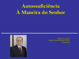 Slide 1 - Autossuficiência Brasil