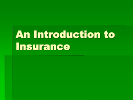 An Introduction to Insurance Notes