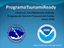 Programa Tsunami Ready - Red Sísmica de Puerto Rico