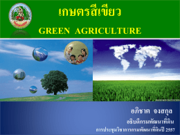 "โครงการเมืองเกษตรสีเขียว"