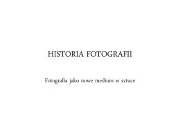 HISTORIA FOTOGRAFII