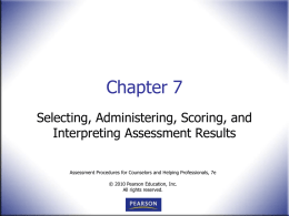 Evaluate and Select an Assessment Instrument or Strategy