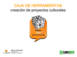 Caja de herramientas creacion de proyectos culturales