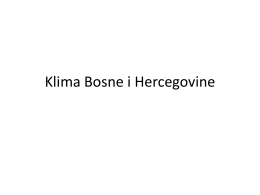 Klima Bosne i Hercegovine - Historija