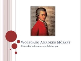 Wolfgang Amadeus Mozart PPT