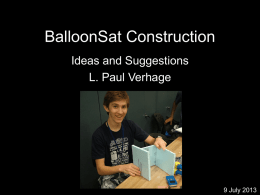 BalloonSat Construction part 1