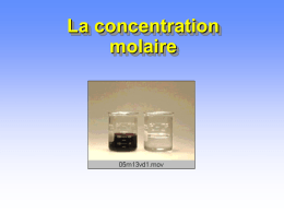 Concentration (Molarité)