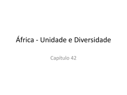 capitulo 42 africa - unidade e diversidade