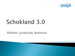 Schokland 3.0 – Presentatie – Politiek-juridisch