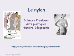 3ème : Le nylon - Phychim