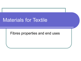 Textile Fibre Properties