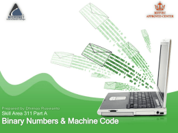 Binary and Machine Codes