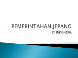 PEMERINTAHAN JEPANG
