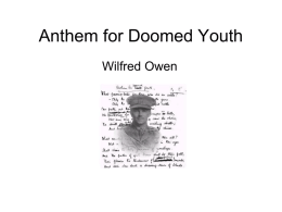 anthem for doomed youth ppt 1 - Module b
