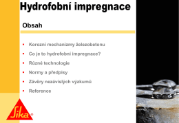 Co je to hydrofobní impregnace?