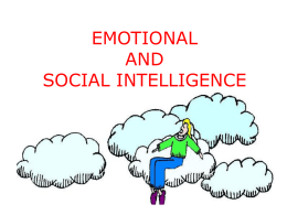 EMOTIONAL AND SOCIAL INTELLIGENCE