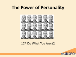 Personality Type Strengths - Ramp
