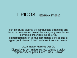 LIPIDOS - Quimica Medicina