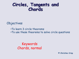 Lesson 7 - Circles