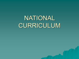 NATIONAL CURRICULUM