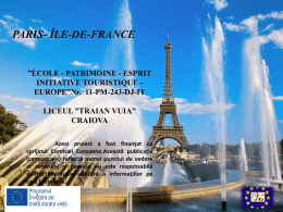 PARIS- ÎLE-DE-FRANCE - EcolePatrimoineEurope