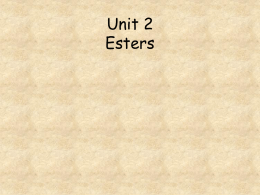 Unit 2 Esters test