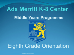 Eighth Grade Research Project - Ada Merritt K
