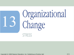 Ch 13 - Organizational Change - BUS 203