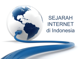 SEJARAH INTERNET di Indonesia