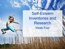 Self-Esteem Inventories & Research