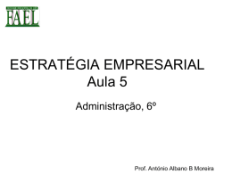 objetivos - Estratégia Empresarial