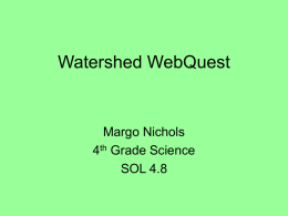 Watershed WebQuest - Henry County Schools
