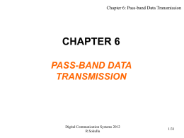 chapter 6 pass-band data transmission