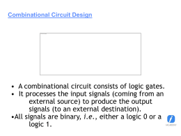 Combinational Circuit Design Problem 1 Solution