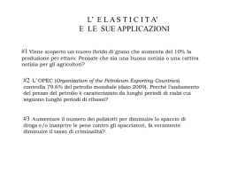 Lezione 4 elasticit&agrave; - Sito dei docenti di Unife