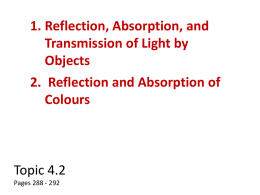 05-SNC2P_(4.2)_Reflection_AbsorptionOfColour_ Transmission