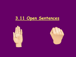 Lesson 3.11: Solving Open Number Sentences