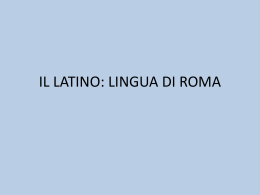 Il latino e le lingue romanze