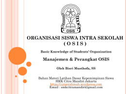 Manajemen & Perangkat OSIS