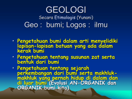 1. geologi - WordPress.com