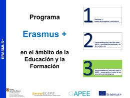 Acción Clave 2. Asociaciones Estratégicas. ERASMUS+