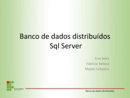 bancos de dados distribuidos – sqlserverV2
