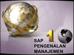SAP 1 ASMEN Pengenalan Manajemen REV