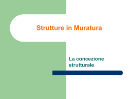 Edifici in muratura - prof. Roberto Coppola