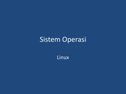 5. 1. Sistem Operasi Linux