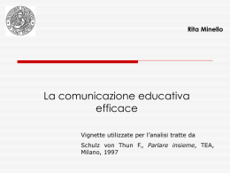 La comunicazione educativa efficace - Slide Power Point