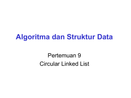 Circular Linked List - m1perpustakaanmateri