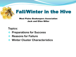 Fall and Winter Management by Jack Miller